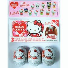 Zanini Glutensiz Çikolatalı Sürpriz Yumurta Hello Kitty 3 adet