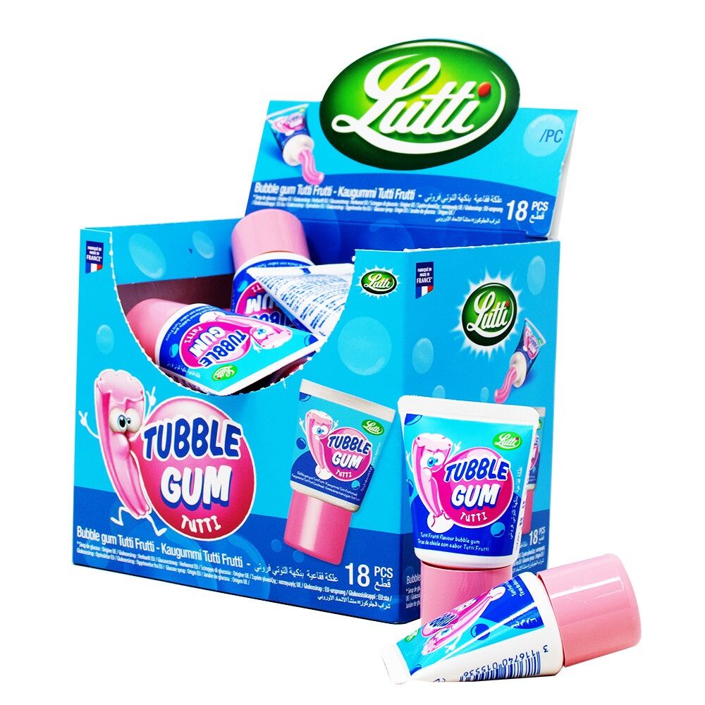Tubble Gum Tüp Sakız Tutti Frutti  18 adet