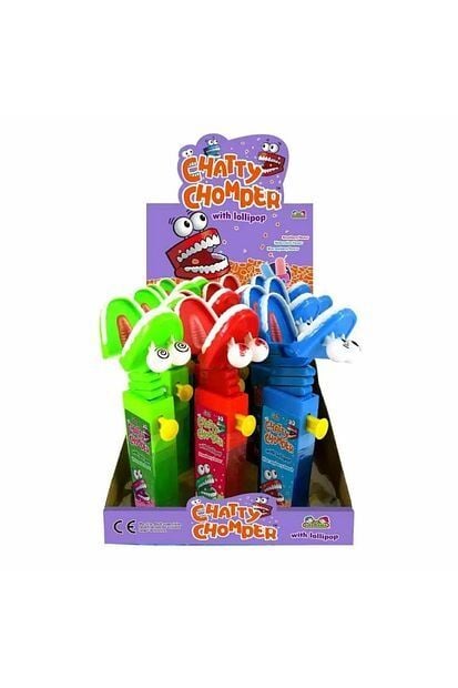 Chatty Chomper - Geveze Çene- 3 adet Pez Yedek Şeker Hediyeli 12 adet